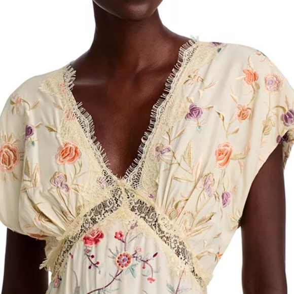 Sea Embroidered V-Neck Dress NWT Sz 6 - Picture 7 of 8